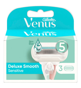 Venus Deluxe Smooth Sensitive Razor Blades x3 