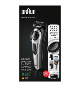  Braun Beard Trimmer BT5260 Men Beard Trimmer and Hair Clipper, 39 Length Settings