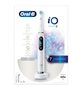 Oral-B iO 9 White Electric Toothbrush, Charging Travel Case
