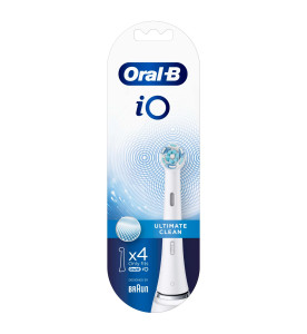 Oral-B iO Ultimate Clean Toothbrush Heads, Pack of 4 Counts