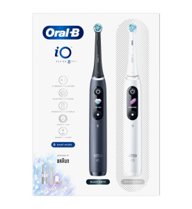 Oral-B iO 8 Black & White Electric Toothbrushes