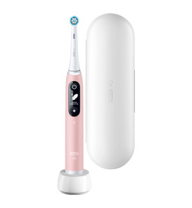 Oral-B iO 6 Pink Electric Toothbrush, Travel Case