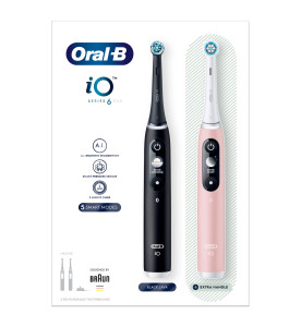 Oral-B iO 6 Black & Rose Electric Toothbrushes