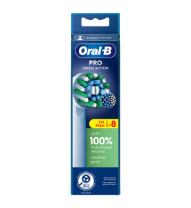 Oral-B Pro Cross Action Toothbrush Heads, 8 Counts