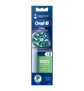 Oral-B Pro Cross Action Toothbrush Heads, 2 Counts