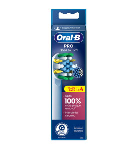 Oral-B Pro Floss Action Electric Toothbrush Heads, 4 Counts