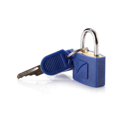 Travel Blue Suitcase Padlock - Key 