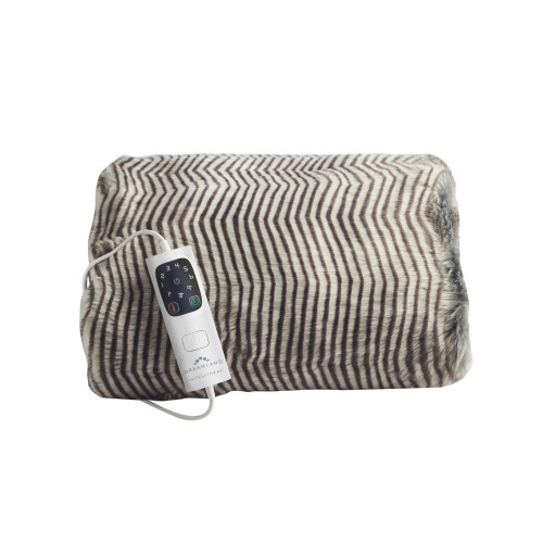 Dreamland Hygge Days Luxury Faux Fur Warming Throw - Zebra Faux Fur