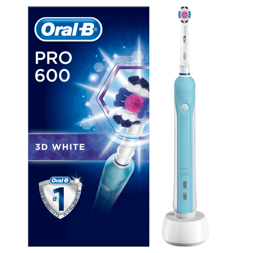 Oral-B PRO 600 3DWhite Electric Toothbrush Rechargeable