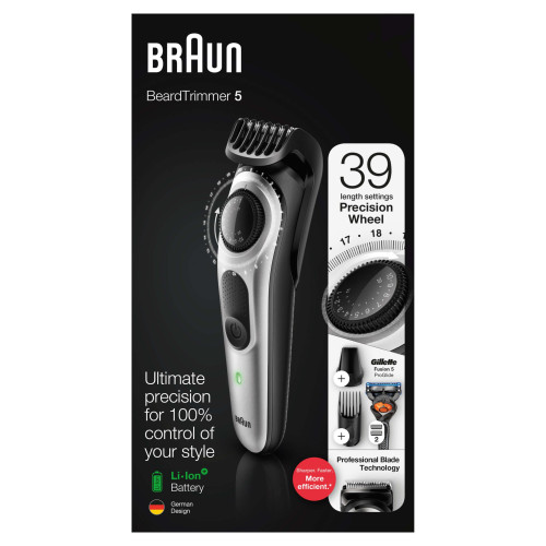  Braun Beard Trimmer BT5260 Men Beard Trimmer and Hair Clipper, 39 Length Settings