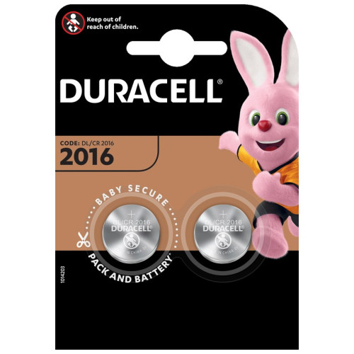 Duracell Lithium Coin Batteries 2016 (Card of 2)