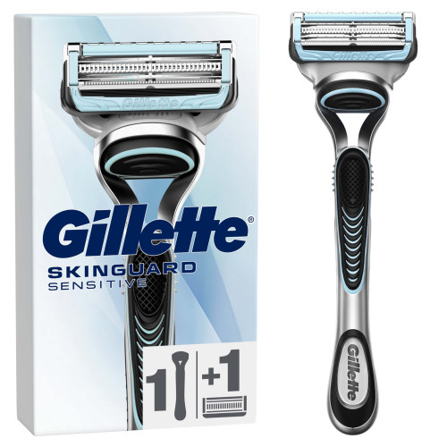 Gillette SkinGuard Sensitive Men’s Razor, 1 Handle, 1 Blade Refills