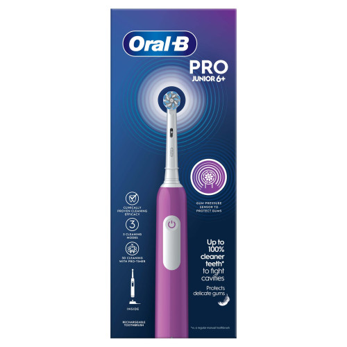 Oral-B Pro Junior Electric Toothbrush, Purple