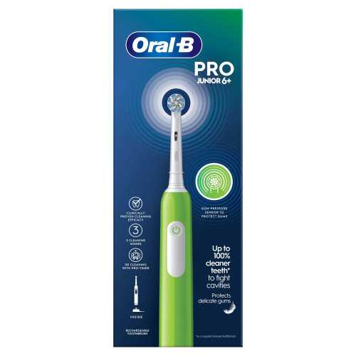 Oral-B Pro Junior Electric Toothbrush, Green