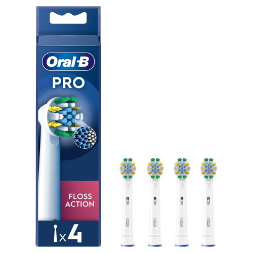 Oral-B Pro Floss Action Electric Toothbrush Heads, 4 Counts