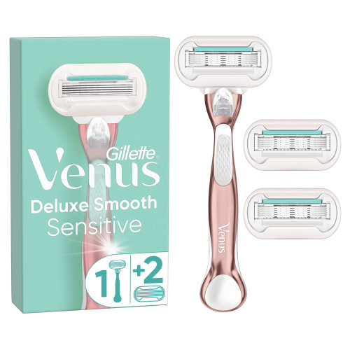 Venus Deluxe Smooth Sensitive RoseGold Razor - 3 Blades 