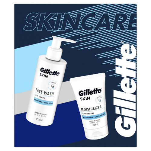 Gillette SKIN Gift Set Facewash + Moisturiser