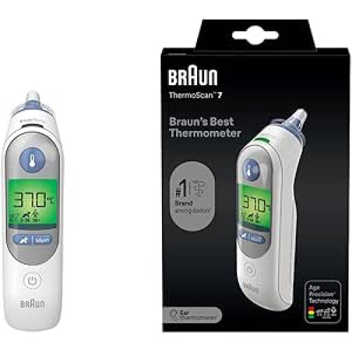 Braun ThermoScan 7 with Age Precision Ear Thermometer.