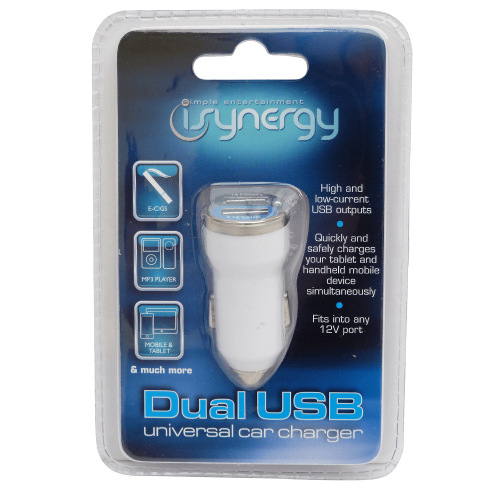 iSynergy Dual Universal 12 Volt USB Charger