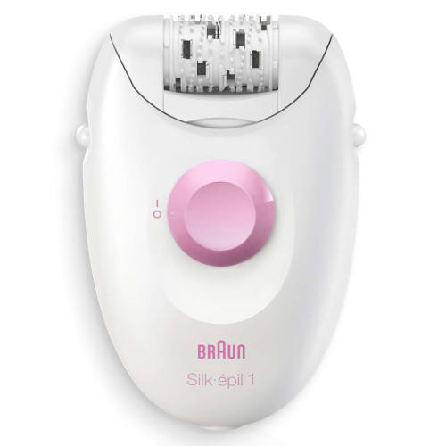 Braun Silk-épil 1 1-176 Epilator, White/Pink 