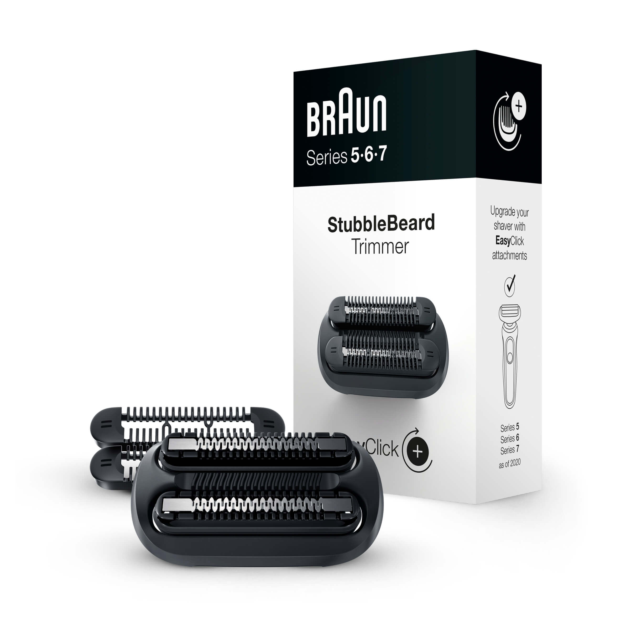 Braun EasyClick Stubble Beard Trimmer Attachment for Series 5, 6 and 7