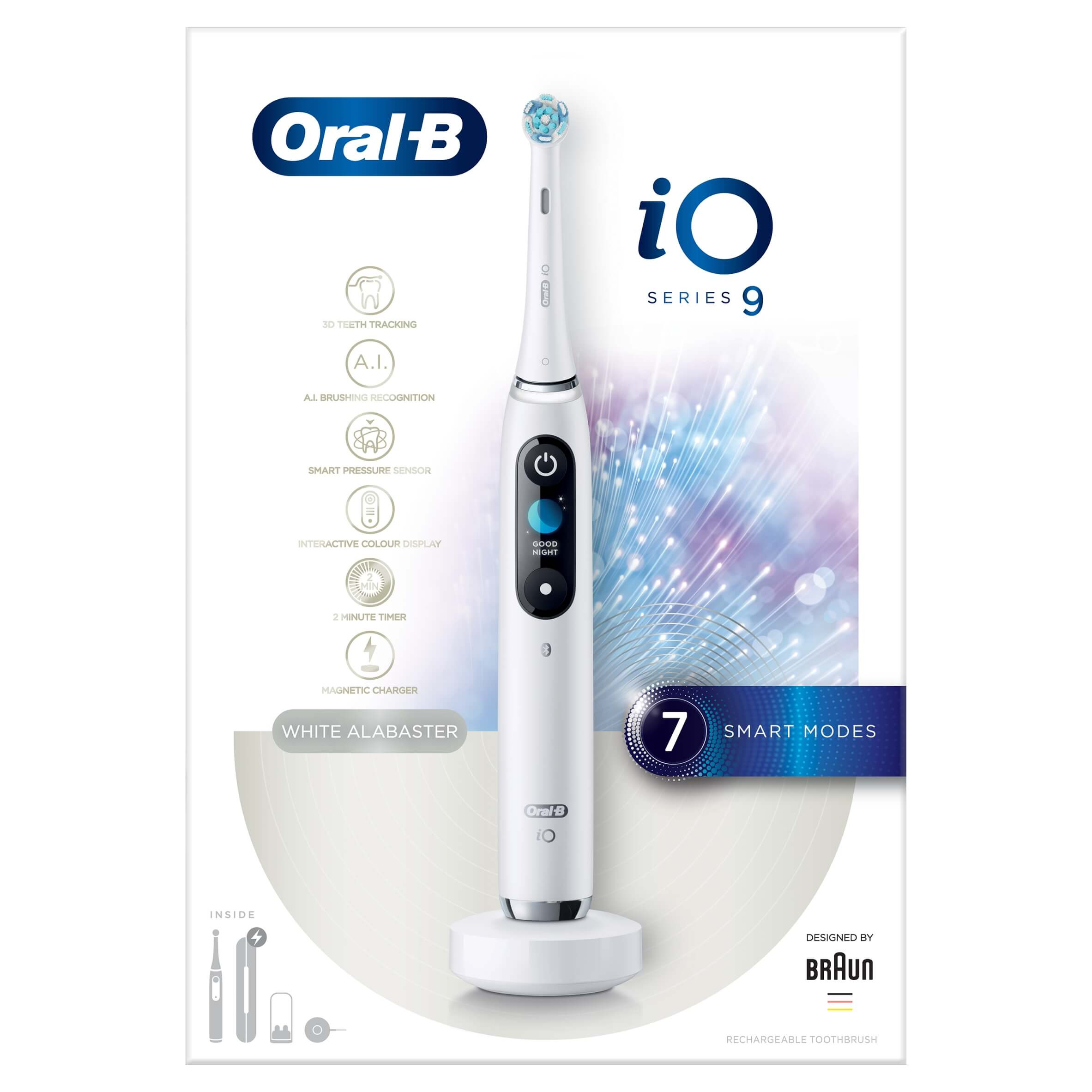 Oral-B IO Series 9 Electric Toothbrush, Rose Quartz