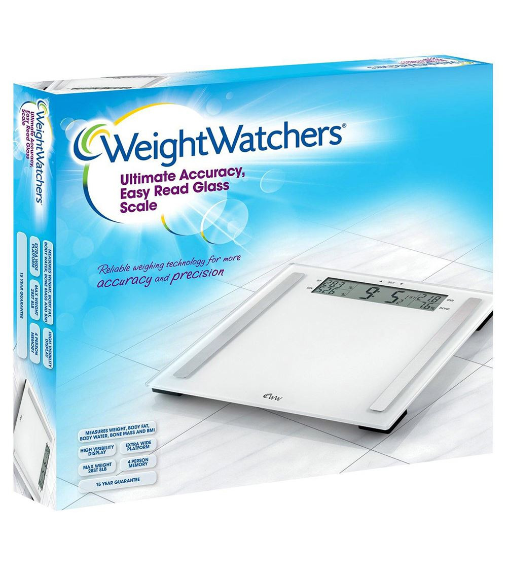 Weight Watchers 8937NU Digital Ultimate Accuracy Easy Read Glass Weighing Scales Mashco