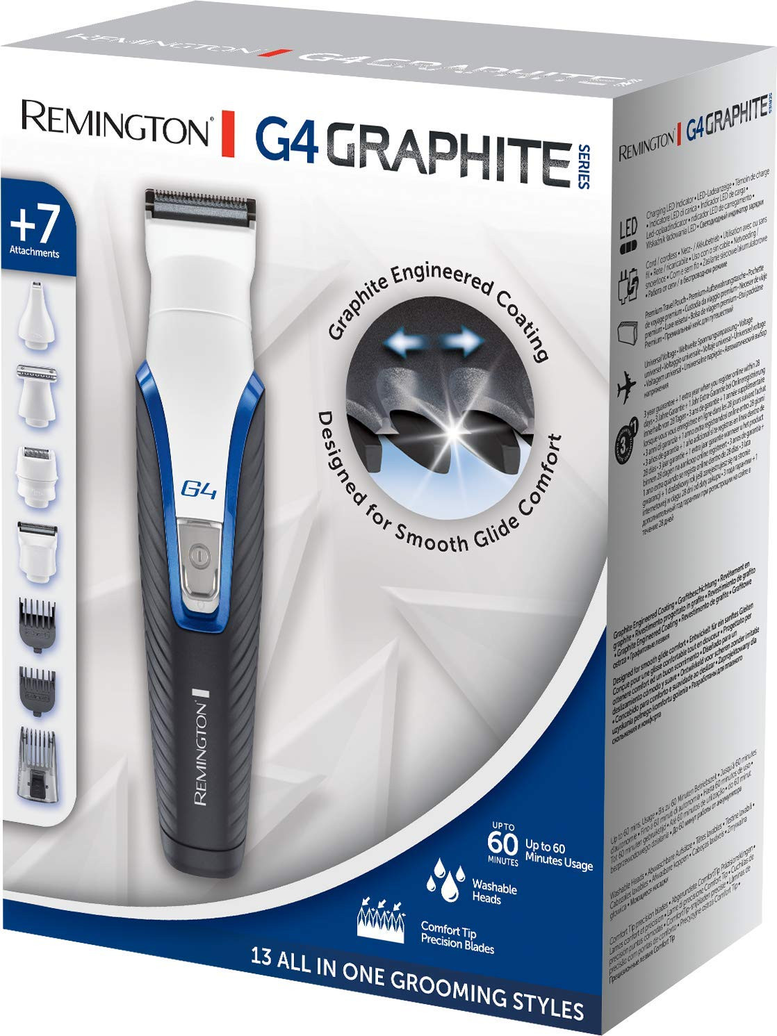 Remington Graphite G4 Cordless Trimmer with Mini Electric Shaver
