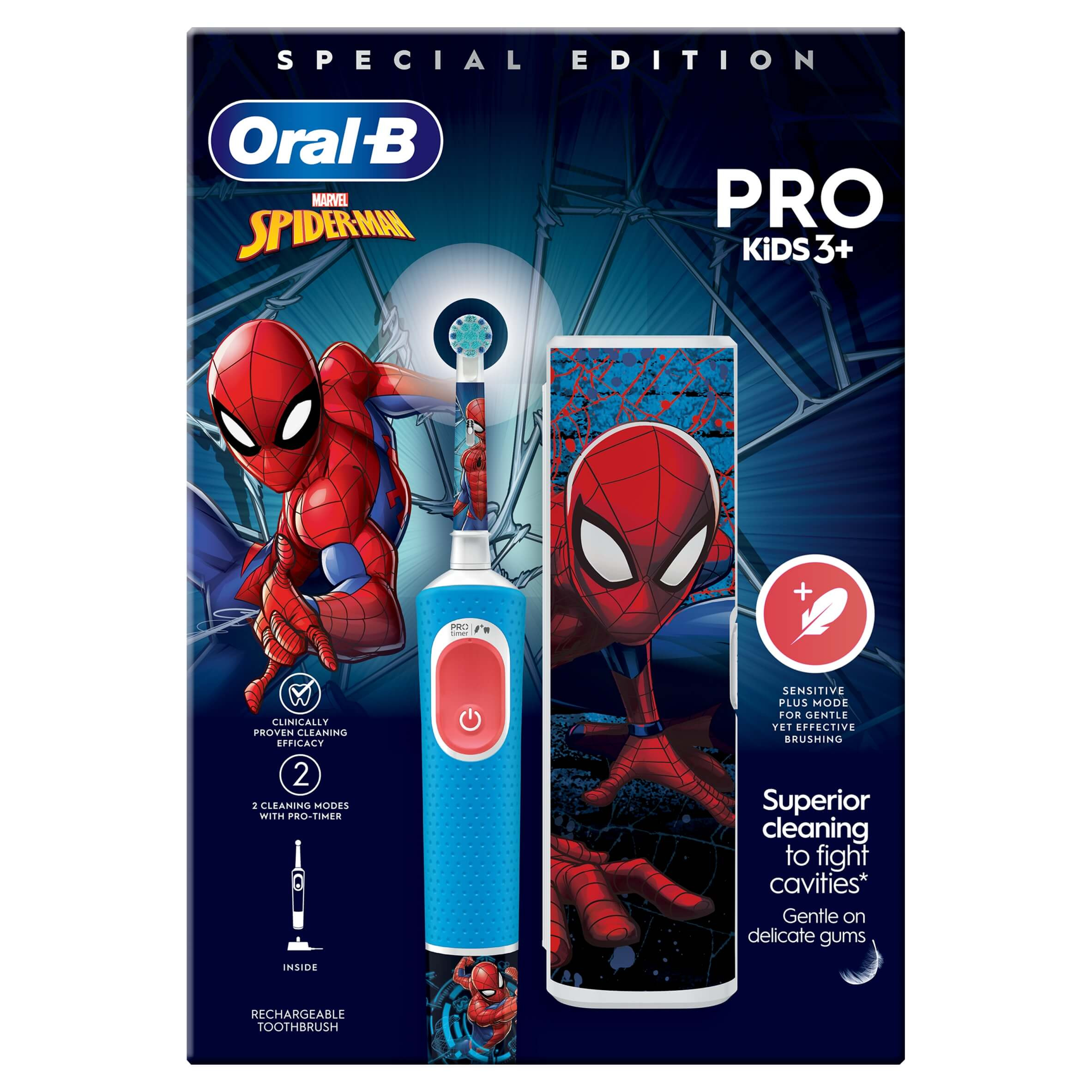 OralB Pro Kids SpiderMan Electric Toothbrush Mashco
