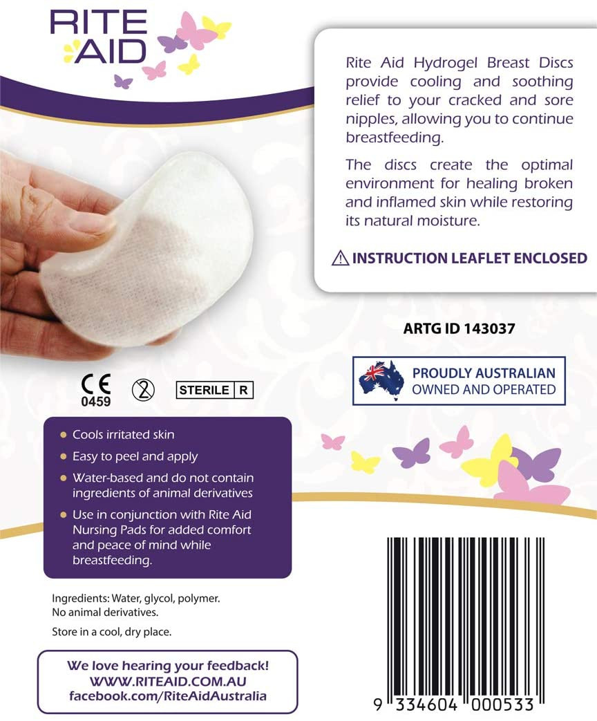 Rite Aid Hydrogel Breast Discs 1 Pack of 12 Discs Mashco