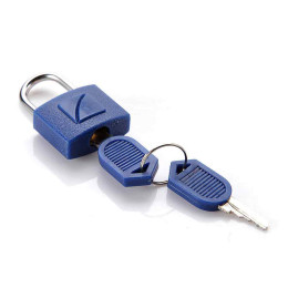 Travel Blue Suitcase Padlock - Key 