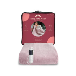 Dreamland Snuggle Up Warming Throw - Luxurious pink velvet