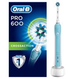 Oral-B Pro 600 CrossAction Electric Toothbrush Rechargeable
