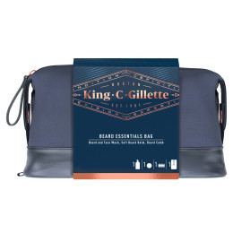 King C. Gillette Gift Set Beard & Face Wash + Balm + Comb