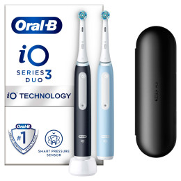 Oral-B iO 3 Black & Blue Electric Toothbrushes