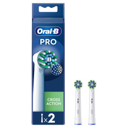 Oral-B Pro Cross Action Toothbrush Heads, 2 Counts