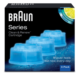Braun Clean & Charge Shaver Refills Pack (Pack of 3)