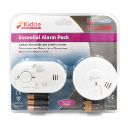 Kidde 5CO Carbon Monoxide Alarm 29HD Smoke Fire Detector Pack