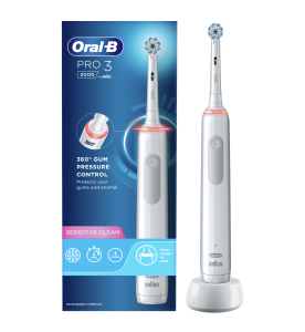 Oral-B Pro 3 - 3000 - White Electric Sensi Ultrathin Toothbrush Designed By Braun