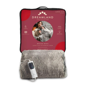 Dreamland Hygge Days Luxury Faux Fur Warming Throw - Zebra Faux Fur