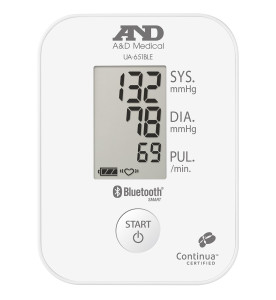 A&D Medical UA-651BLE Upper Arm Blood Pressure Monitor with Bluetooth® Smart/ Bluetooth® Low Energy Connectivity