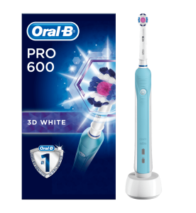 Oral-B PRO 600 3DWhite Electric Toothbrush Rechargeable