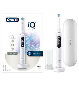 Oral-B iO 7 White Electric Toothbrush, Travel Case