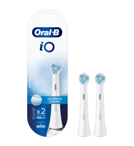 Oral-B iO Ultimate Clean Replacement Electric Toothbrush Heads, Pack of 2 Counts