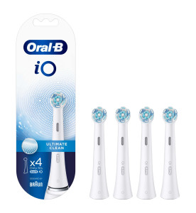 Oral-B iO Ultimate Clean Toothbrush Heads, Pack of 4 Counts