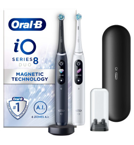 Oral-B iO 8 Black & White Electric Toothbrushes