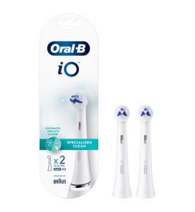 Oral-B iO Specialised Clean Brush Heads, 2 Counts