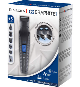 Remington Graphite G3, All-in-One Cordless Electric Trimmer, Body Groomer and Nose Hair Trimmer for Men, PG3000