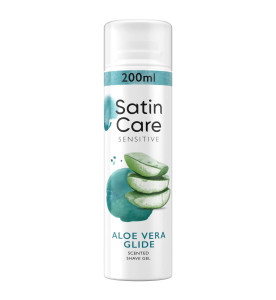 Gillette Satin Care Women's Shave Gel, Aloe Vera Glide, 200ml