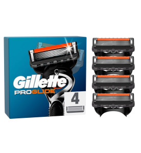 Gillette ProGlide Razor Refills for Men, 4 Razor Blade Refills